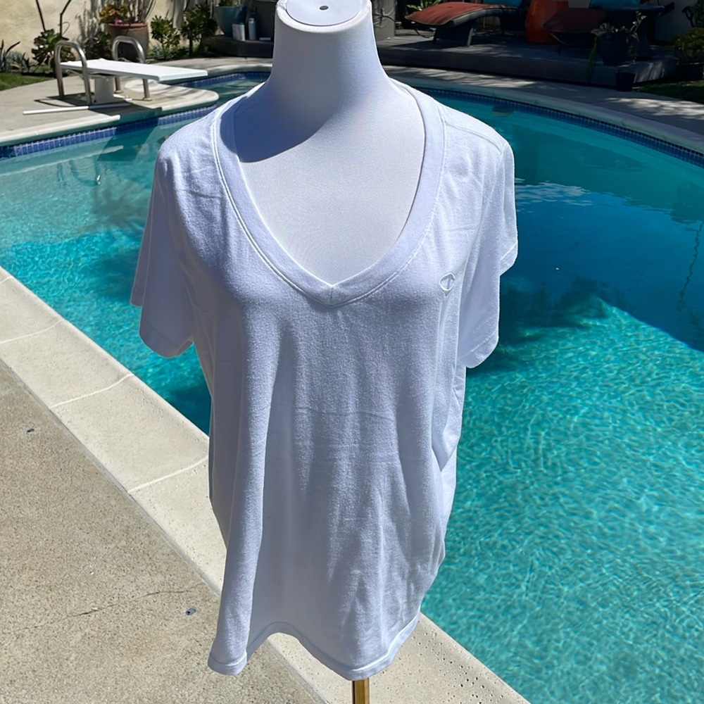 Champion White Tee | Size 1x